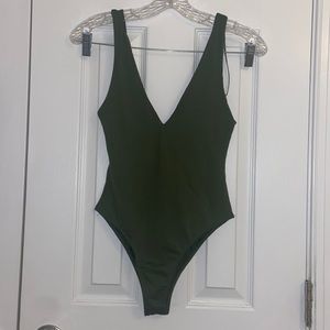 Zara Olive Green Bodysuit